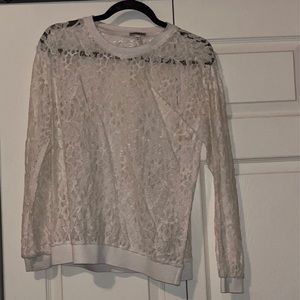 Lace long sleeve shirt